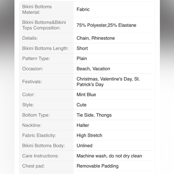 SHEIN Rhinestone Bikini Set - Picture 2 of 11